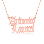 Personalized Double Name Necklace La Vie Bien Personalized Double Name Necklace