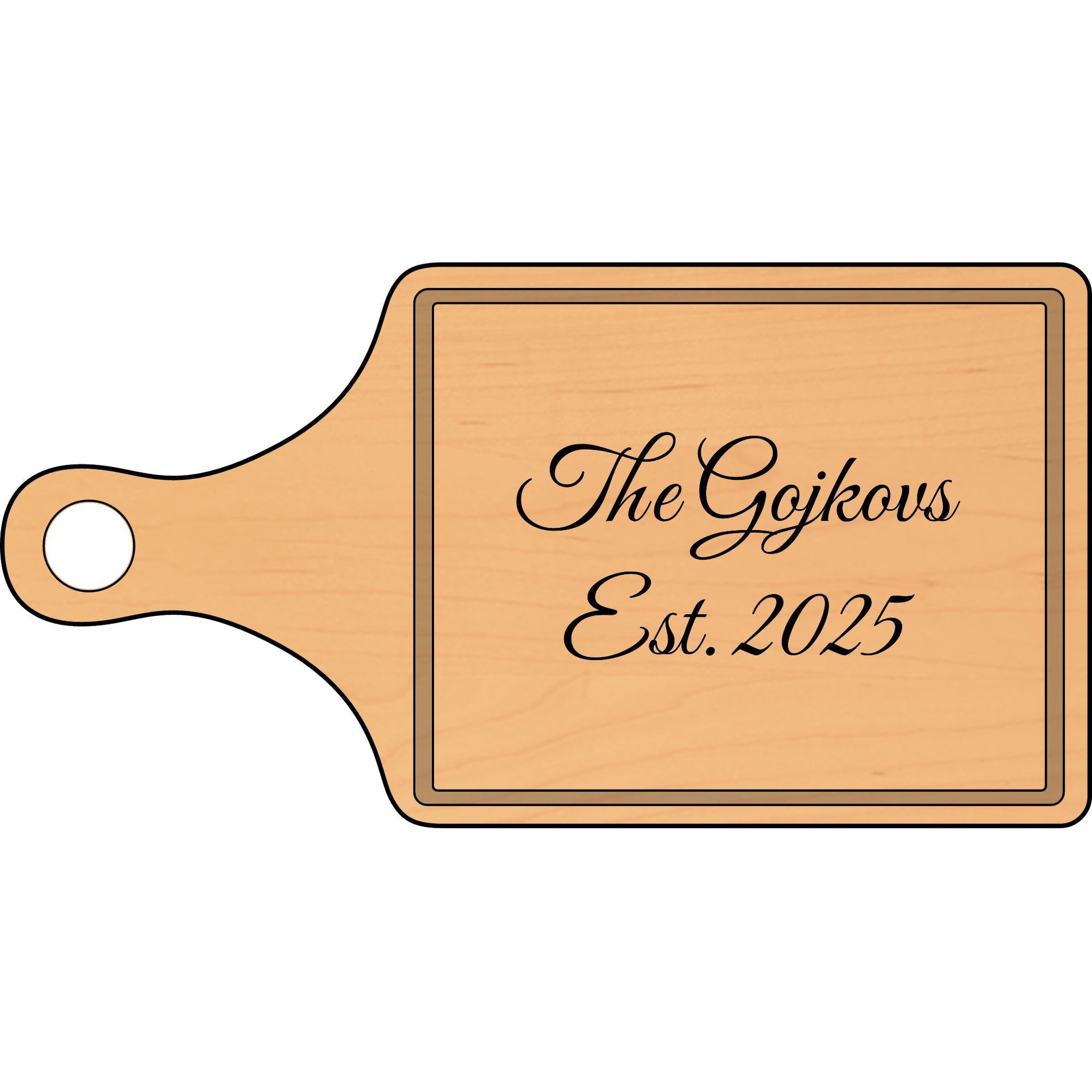 Personalized Engraved Wooden Cutting Board for Newlyweds, Gift for Kitchen, Home Decor, Anniversary, Housewarming