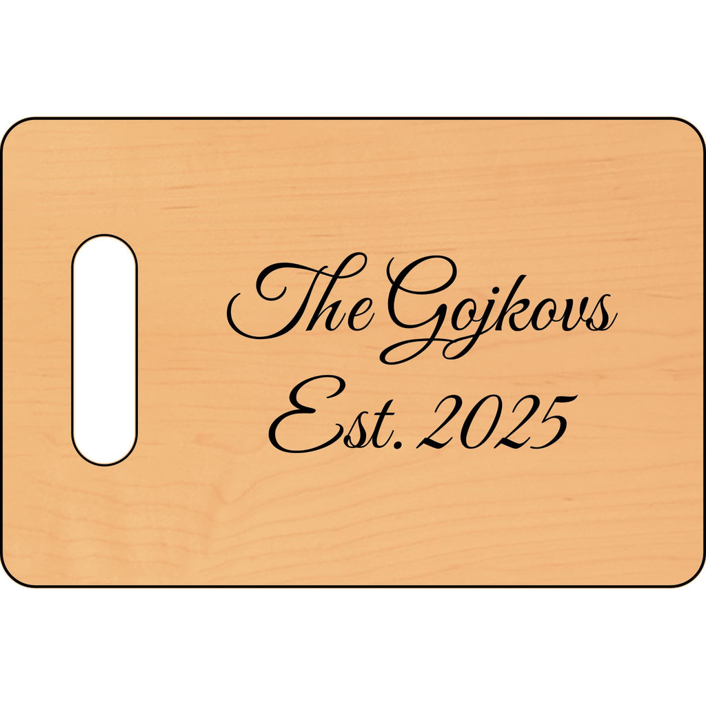 Personalized Engraved Wooden Cutting Board for Newlyweds, Gift for Kitchen, Home Decor, Anniversary, Housewarming