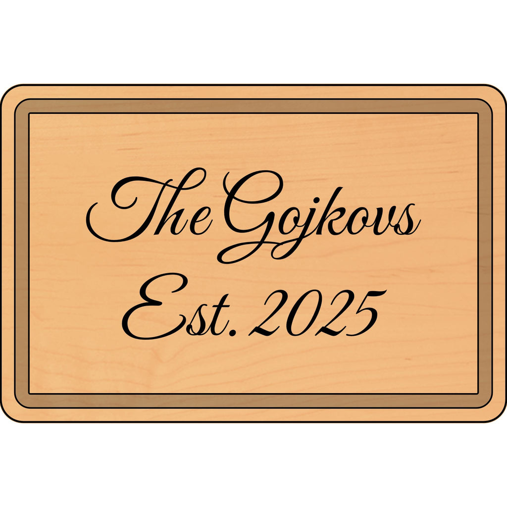 Personalized Engraved Wooden Cutting Board for Newlyweds, Gift for Kitchen, Home Decor, Anniversary, Housewarming