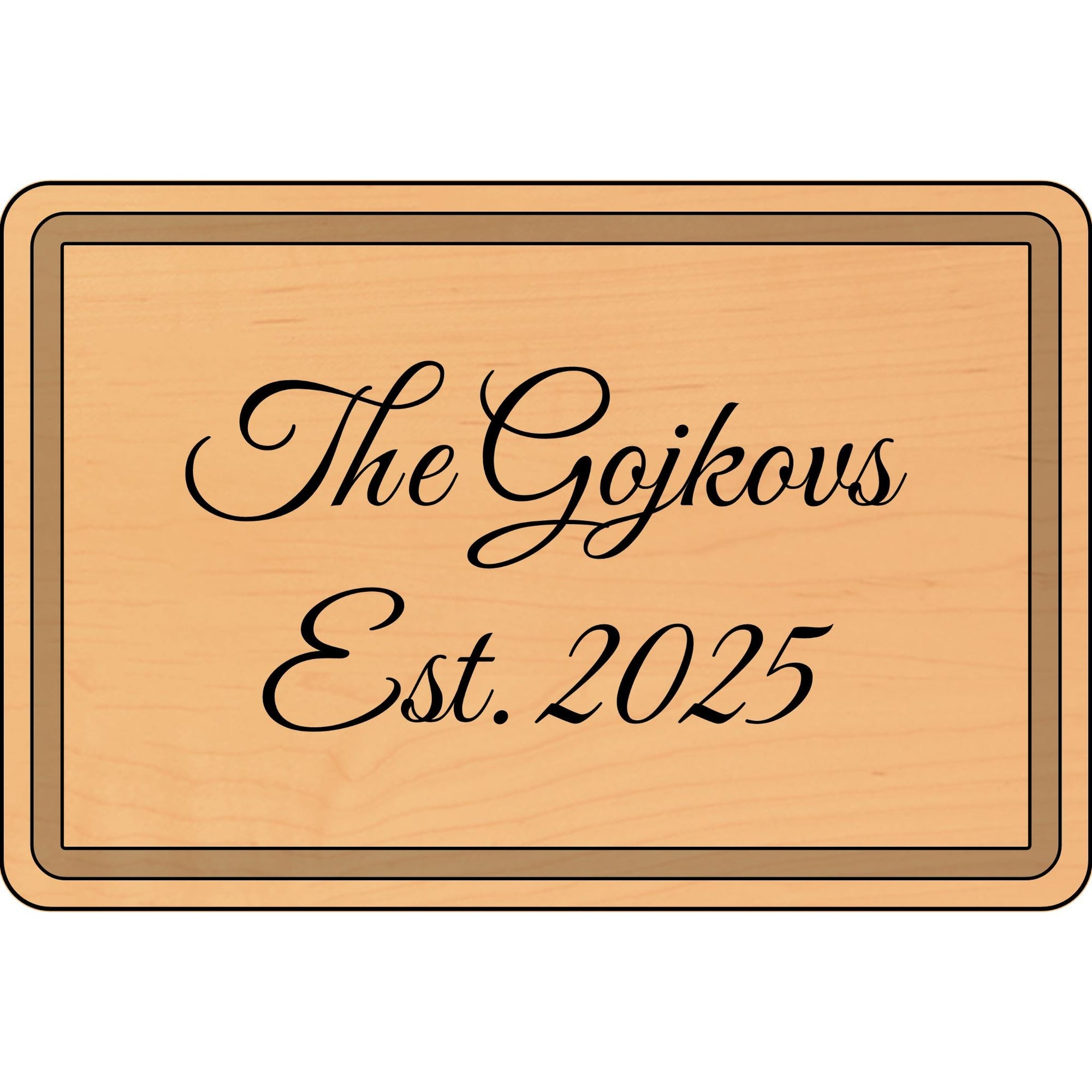 Personalized Engraved Wooden Cutting Board for Newlyweds, Gift for Kitchen, Home Decor, Anniversary, Housewarming