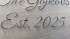 Personalized Engraved Wooden Cutting Board for Newlyweds, Gift for Kitchen, Home Decor, Anniversary, Housewarming by Printify