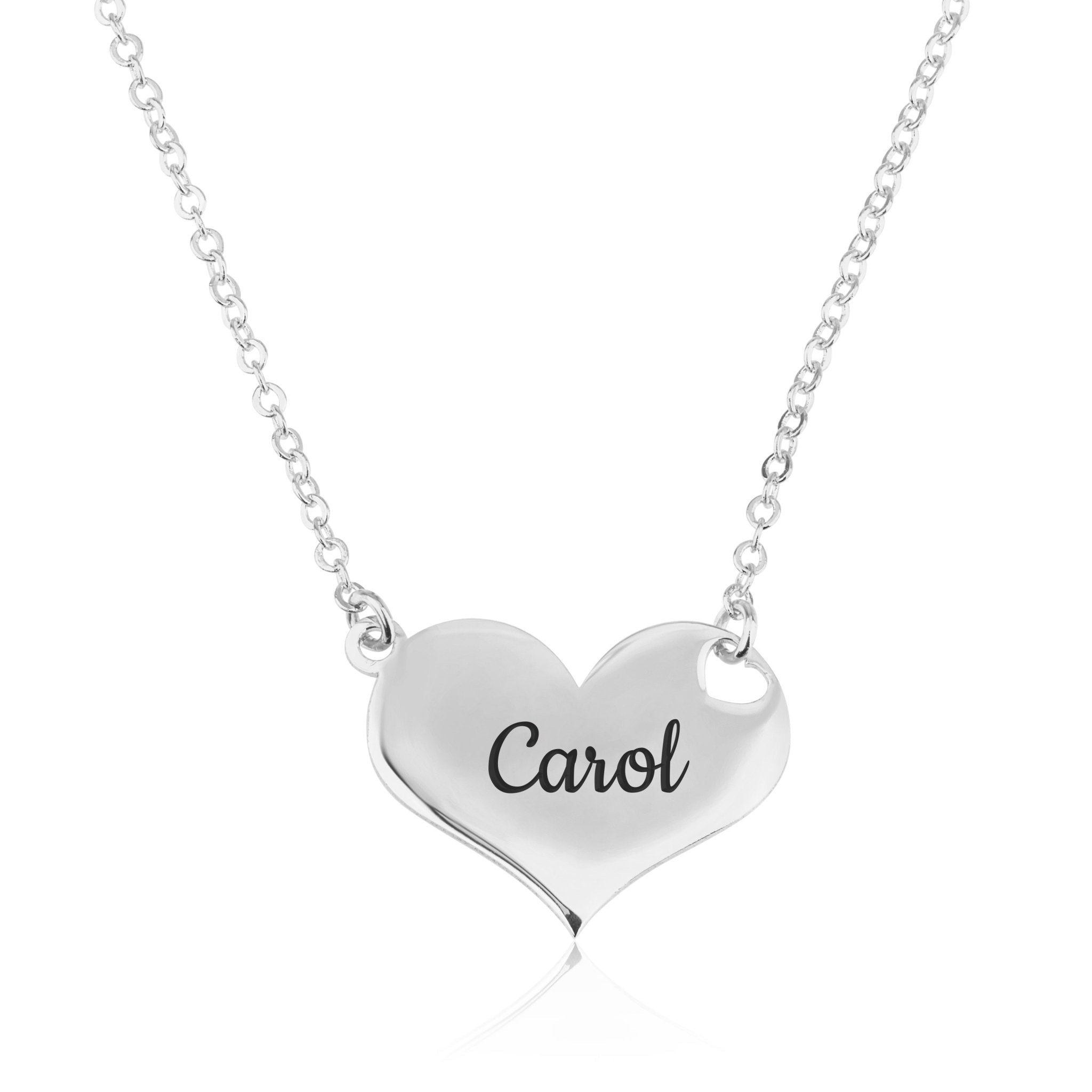 Personalized Heart Necklace La Vie Bien Personalized Heart Necklace