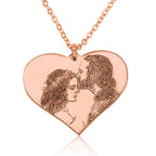Personalized Heart Photo Necklace La Vie Bien Personalized Heart Photo Necklace