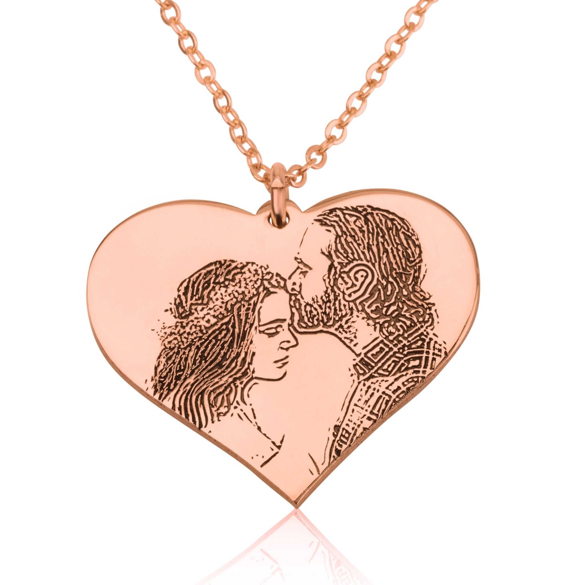 Personalized Heart Photo Necklace La Vie Bien Personalized Heart Photo Necklace