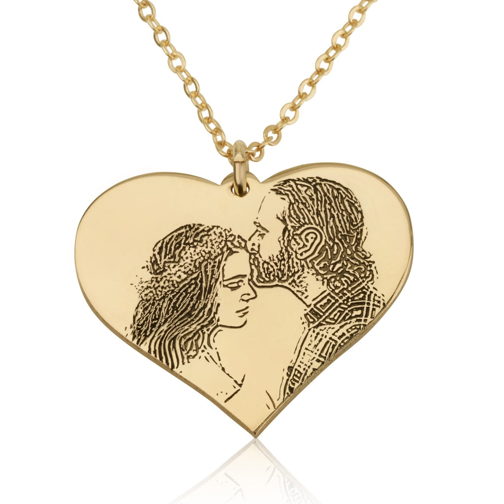 Personalized Heart Photo Necklace La Vie Bien Personalized Heart Photo Necklace