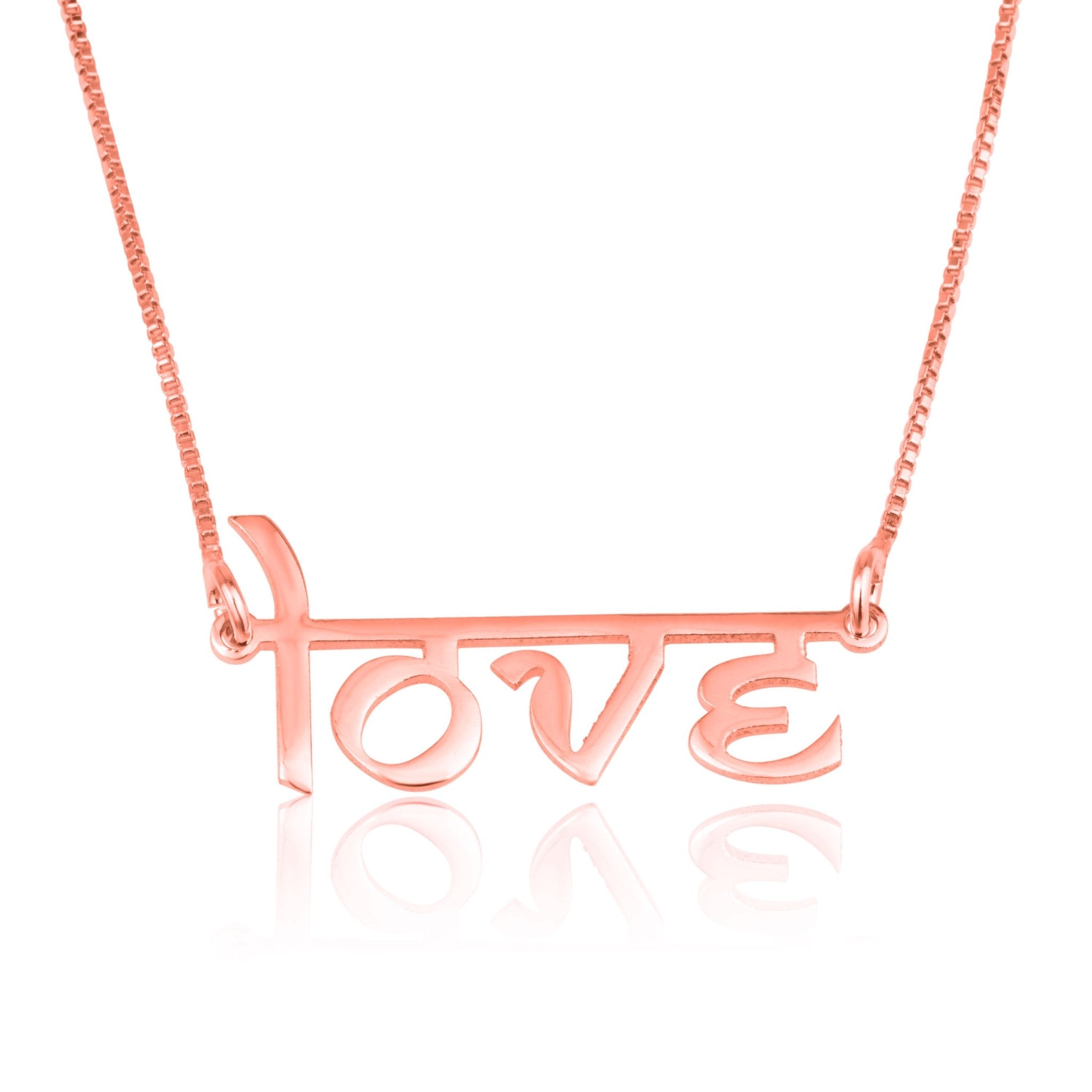 Personalized Hindi Style English Name Necklace