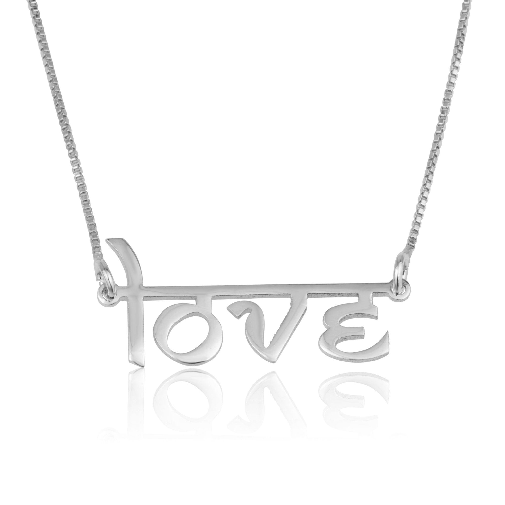 Personalized Hindi Style English Name Necklace