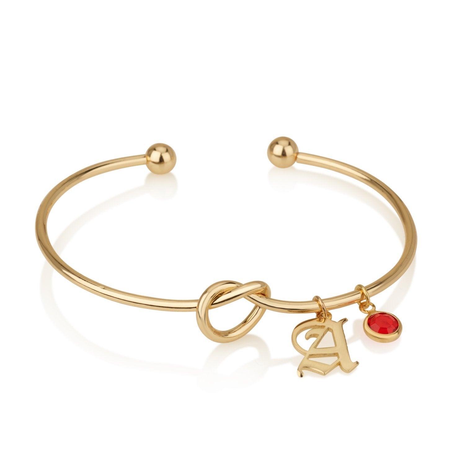 Personalized Initial Bracelet With Birthstone La Vie Bien Personalized Initial Bracelet With Birthstone