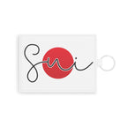 Personalized Japanese flag vegan leather wallet, Saffiano Leather Card Holder Accessories La Vie Bien Personalized Japanese flag vegan leather wallet, Saffiano Leather Card Holder