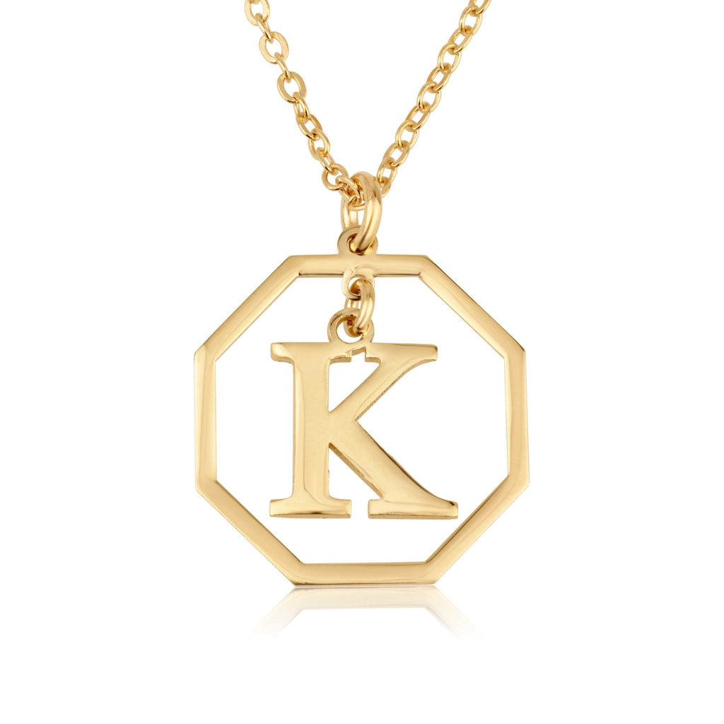 Personalized Letter Necklace La Vie Bien Personalized Letter Necklace