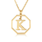 Personalized Letter Necklace La Vie Bien Personalized Letter Necklace