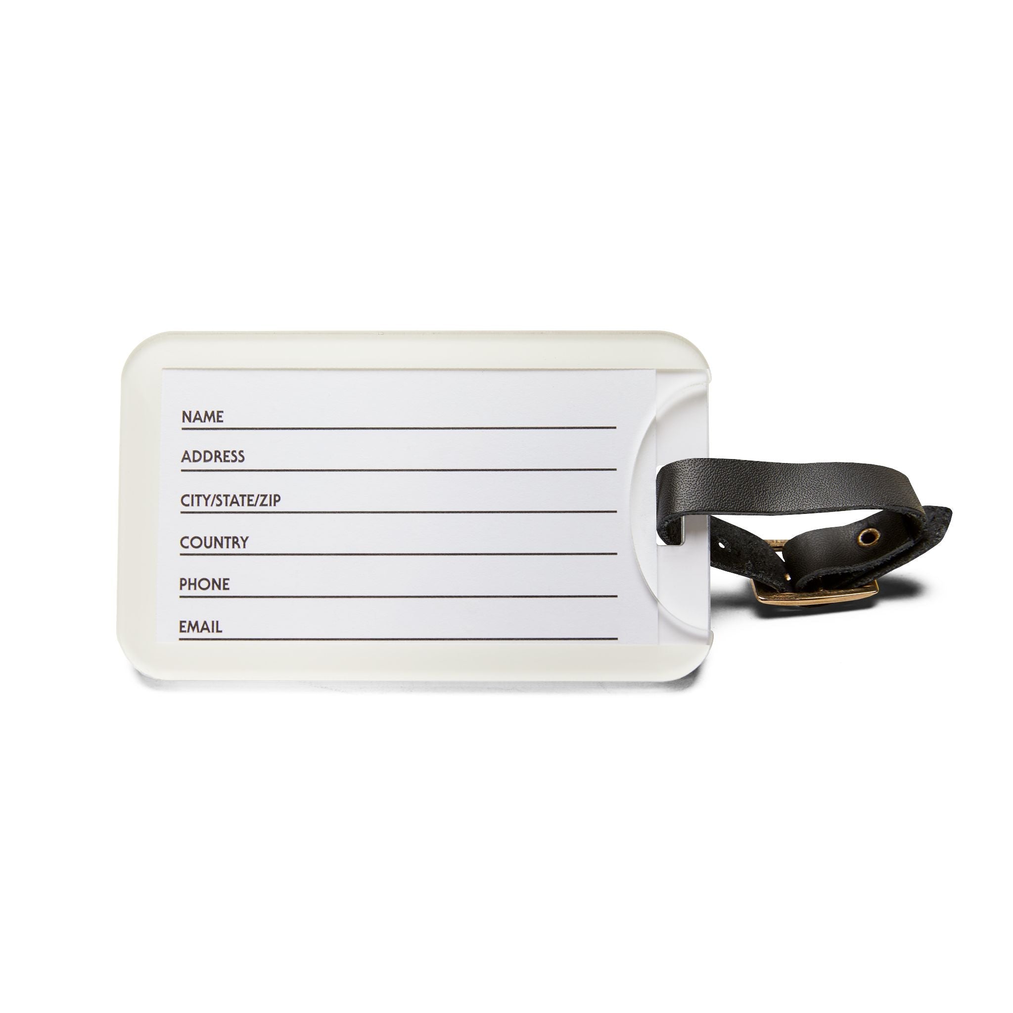 Personalized Minimalist Luggage Tag, Custom Script Name on Subtle Striped Background Accessories La Vie Bien Personalized Minimalist Luggage Tag, Custom Script Name on Subtle Striped Background