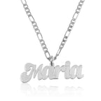 Personalized Name Necklace With Figaro Chain La Vie Bien Personalized Name Necklace With Figaro Chain