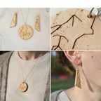 Personalized Star - Chart Olivewood Ascent Earrings Necklaces La Vie Bien Personalized Star - Chart Olivewood Ascent Earrings