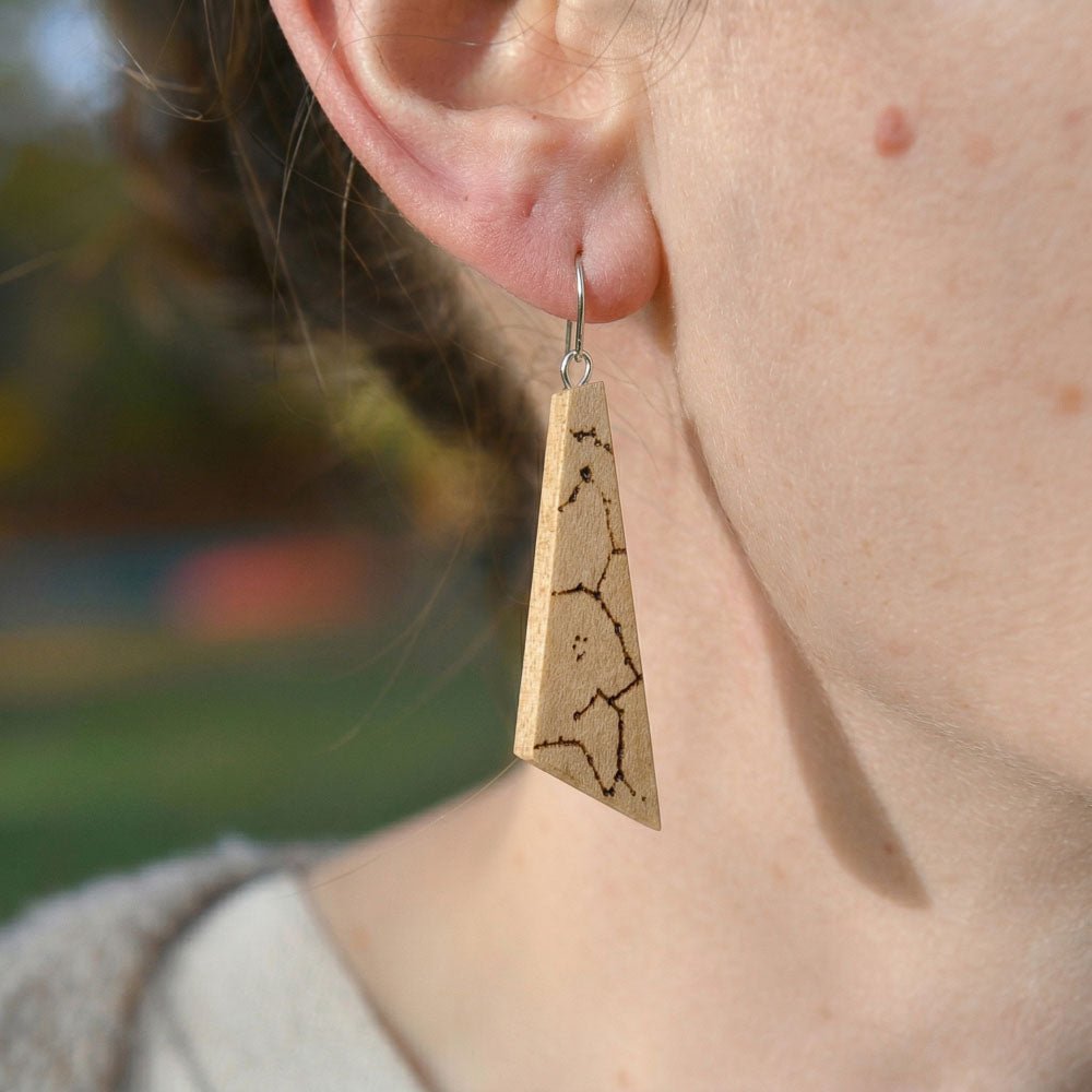 Personalized Star - Chart Olivewood Ascent Earrings Necklaces La Vie Bien Personalized Star - Chart Olivewood Ascent Earrings
