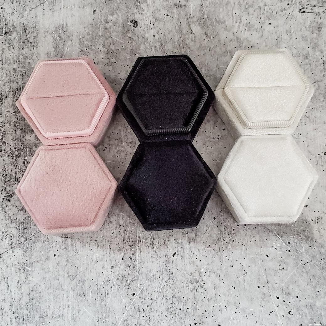 Personalized Velvet Ring Box Jewelry Holders La Vie Bien Personalized Velvet Ring Box