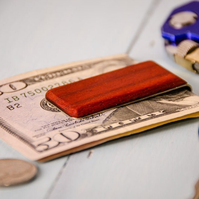 Personalized Wood Money Clip Money Clips La Vie Bien Personalized Wood Money Clip