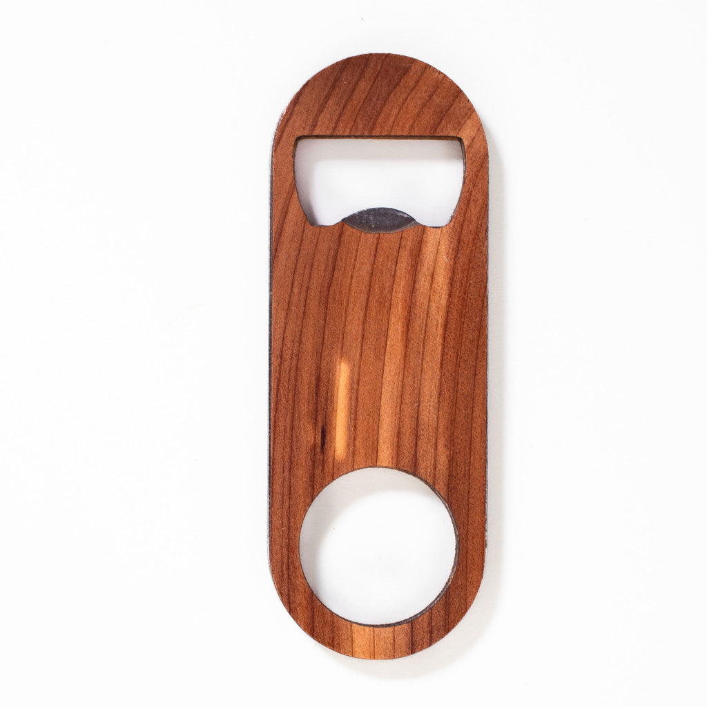 Personalized Wood Veneer Small Bottle Opener Bottle Opener La Vie Bien Personalized Wood Veneer Small Bottle Opener