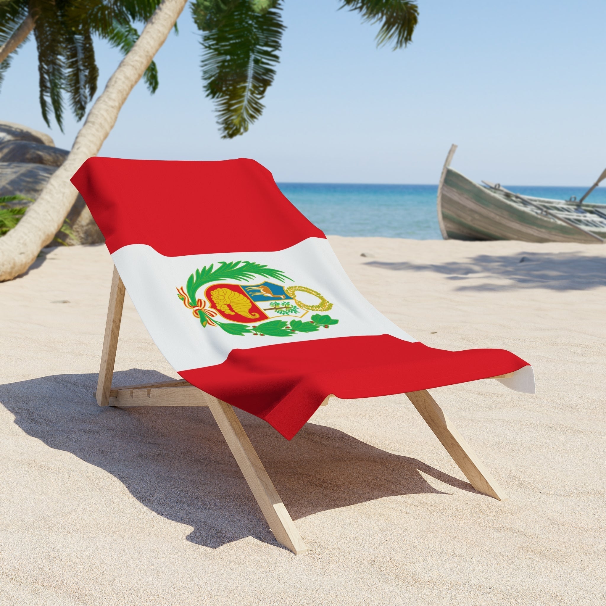 PERU Flag Beach Towel | Quality & Long Lasting - 2 Sizes | Peruvian Pride | Gift for Peruvians Home Decor La Vie Bien PERU Flag Beach Towel | Quality & Long Lasting - 2 Sizes | Peruvian Pride | Gift for Peruvians
