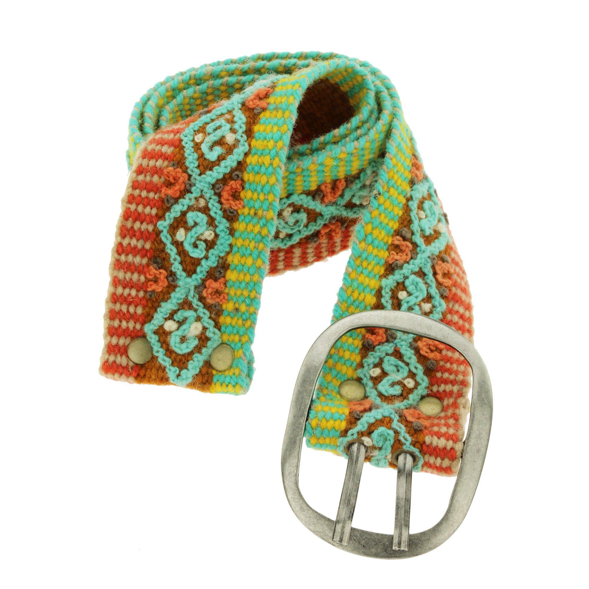 Peruvian Edge Embroidered Belt Umbrellas & Sunglasses & Accessories La Vie Bien Peruvian Edge Embroidered Belt