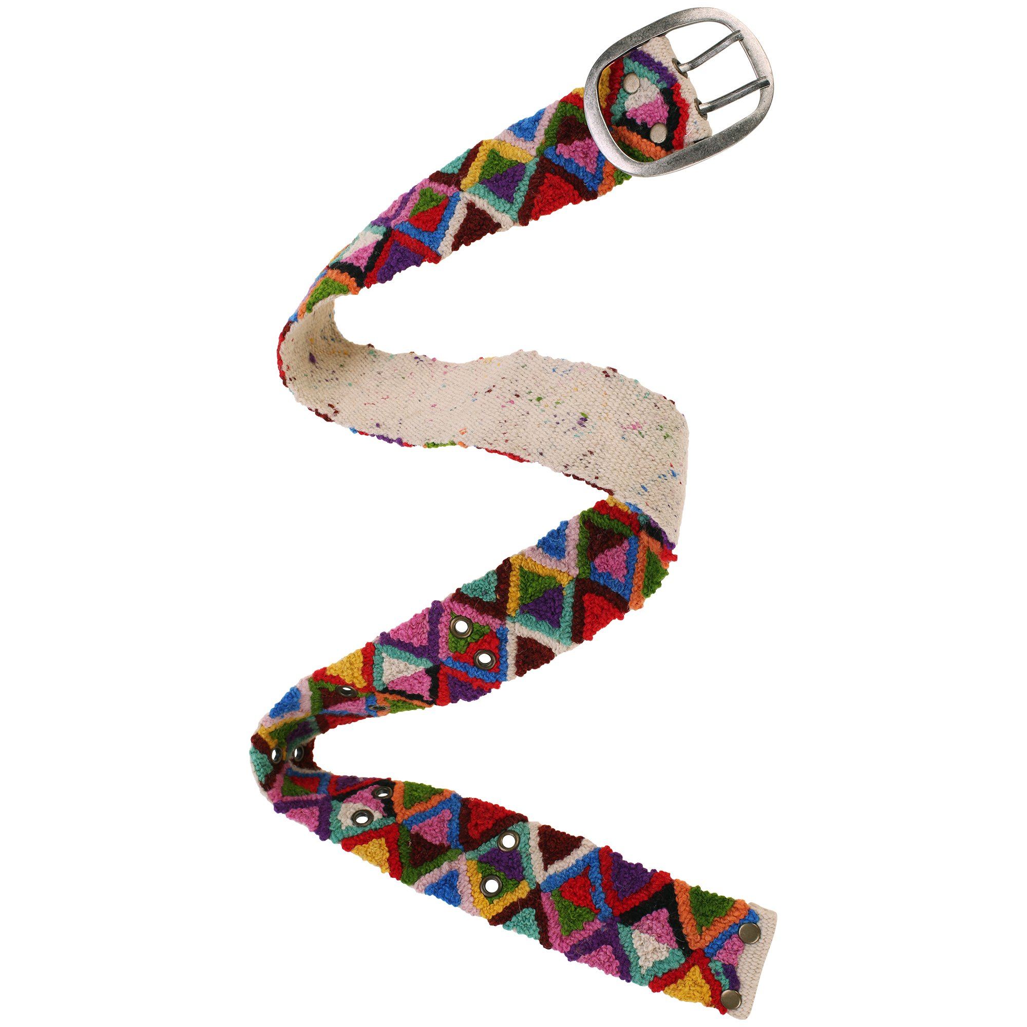 Peruvian Embroidered Triangle Belt Umbrellas & Sunglasses & Accessories La Vie Bien Peruvian Embroidered Triangle Belt