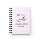 Petit à Petit, L'Oiseau Fait son Nid French Quote bird spiral notebook | Ruled Journal Paper products La Vie Bien Petit à Petit, L'Oiseau Fait son Nid French Quote bird spiral notebook | Ruled Journal
