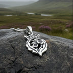 Petite Amethyst Scottish Luckenbooth Necklace Pendant La Vie Bien Petite Amethyst Scottish Luckenbooth Necklace