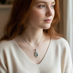 Petite Amethyst Scottish Luckenbooth Necklace Pendant La Vie Bien Petite Amethyst Scottish Luckenbooth Necklace