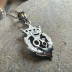 Petite Amethyst Scottish Luckenbooth Necklace Pendant La Vie Bien Petite Amethyst Scottish Luckenbooth Necklace