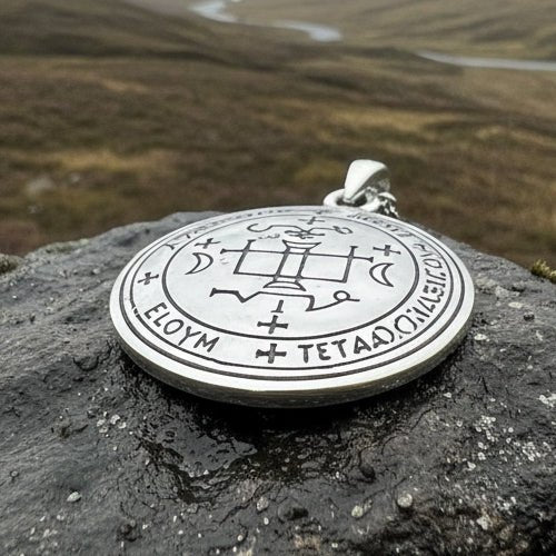 Petite Archangel Gabriel Sigil Pendant in Sterling Silver Pendant La Vie Bien Petite Archangel Gabriel Sigil Pendant in Sterling Silver