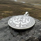 Petite Archangel Gabriel Sigil Pendant in Sterling Silver Pendant La Vie Bien Petite Archangel Gabriel Sigil Pendant in Sterling Silver