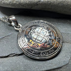Petite Archangel Gabriel Sigil Pendant in Sterling Silver Pendant La Vie Bien Petite Archangel Gabriel Sigil Pendant in Sterling Silver
