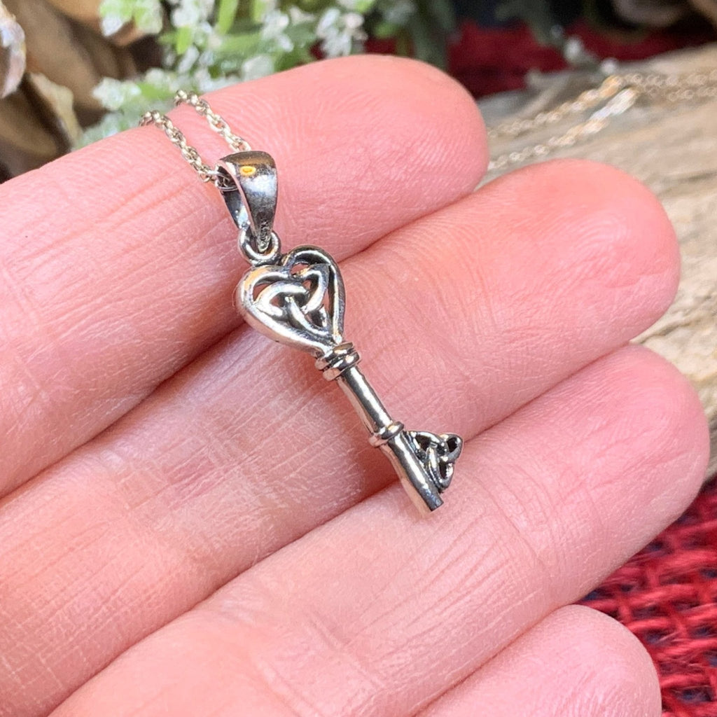 Petite Celtic Key Necklace Pendant La Vie Bien Petite Celtic Key Necklace