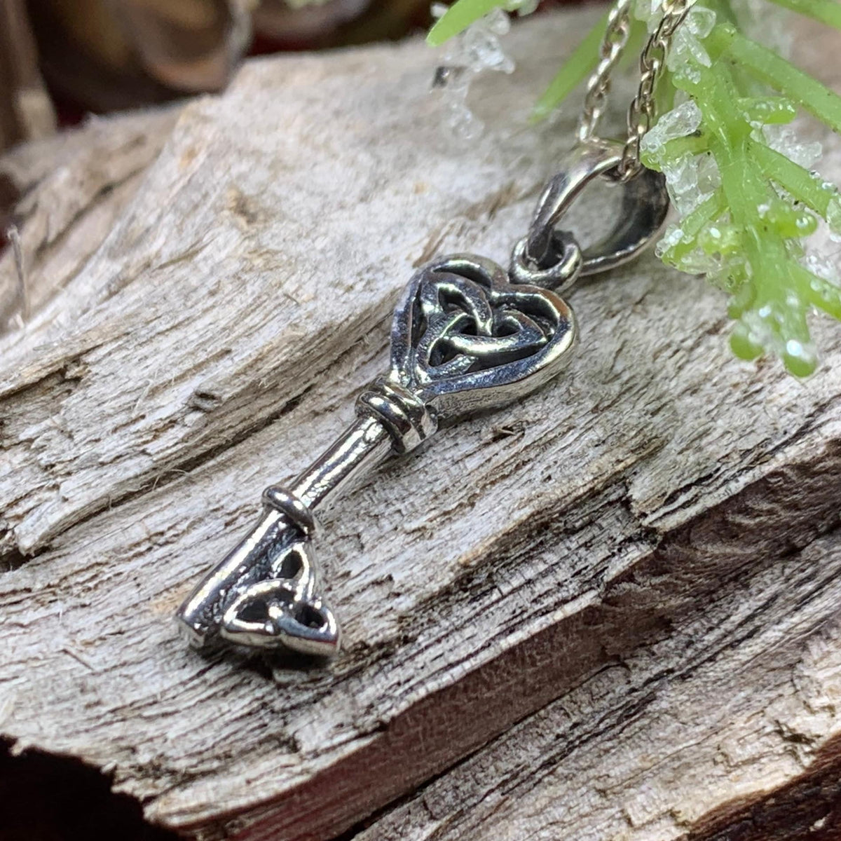 Petite Celtic Key Necklace Pendant La Vie Bien Petite Celtic Key Necklace