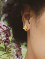 Petite Floral Stud Earrings by Ash & Rose