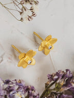 Petite Floral Stud Earrings by Ash & Rose