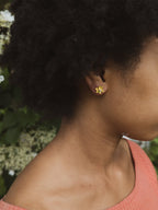 Petite Floral Stud Earrings by Ash & Rose