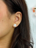 Petite Floral Stud Earrings by Ash & Rose