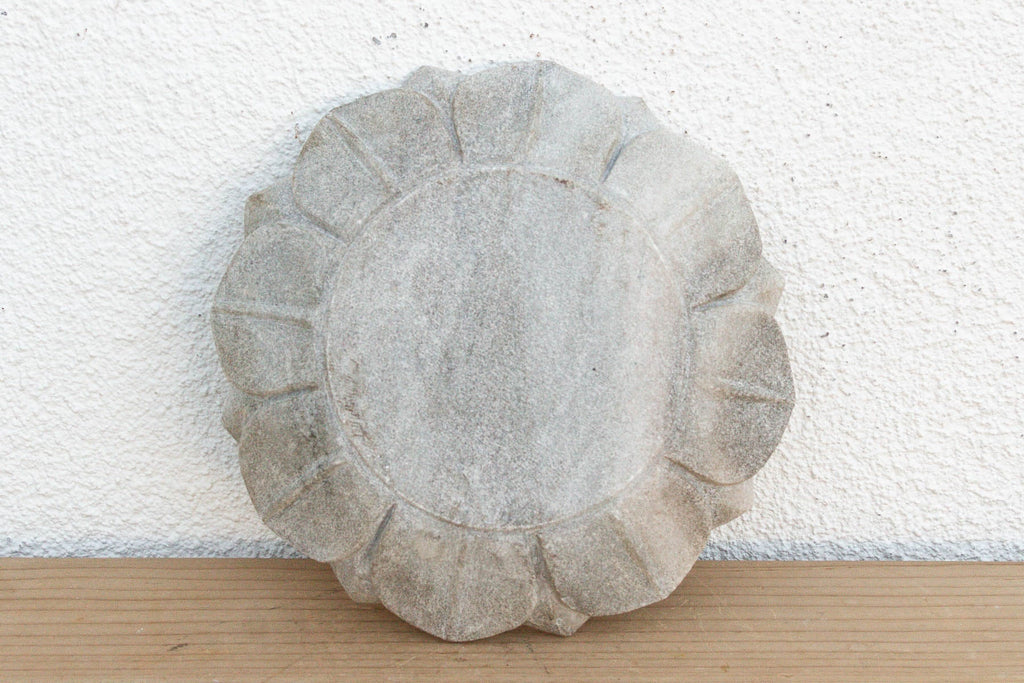 Petite Grey Stone Lotus Flower (Trade) Bowl La Vie Bien Petite Grey Stone Lotus Flower (Trade)