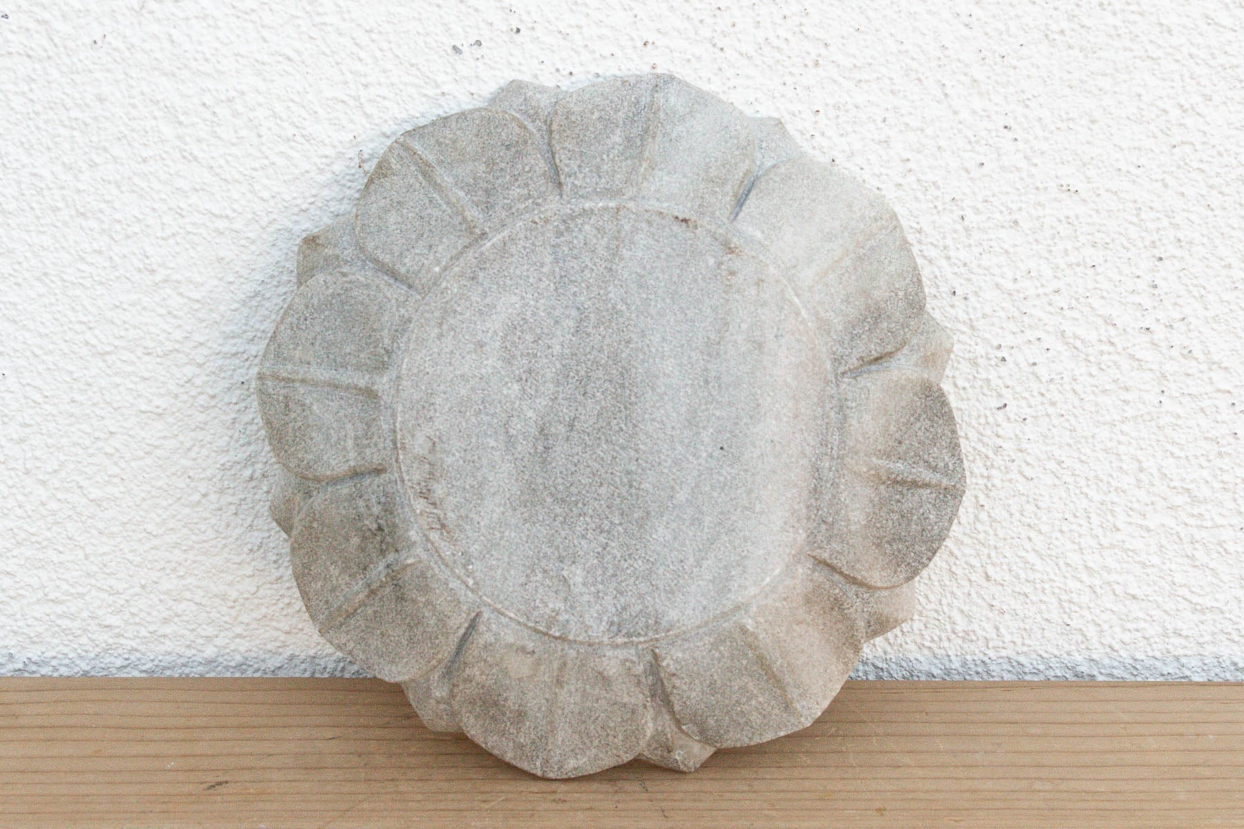 Petite Grey Stone Lotus Flower (Trade) Bowl La Vie Bien Petite Grey Stone Lotus Flower (Trade)