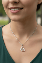 Petite Irish Harp Necklace Pendant La Vie Bien Petite Irish Harp Necklace
