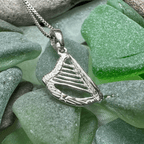 Petite Irish Harp Necklace Pendant La Vie Bien Petite Irish Harp Necklace