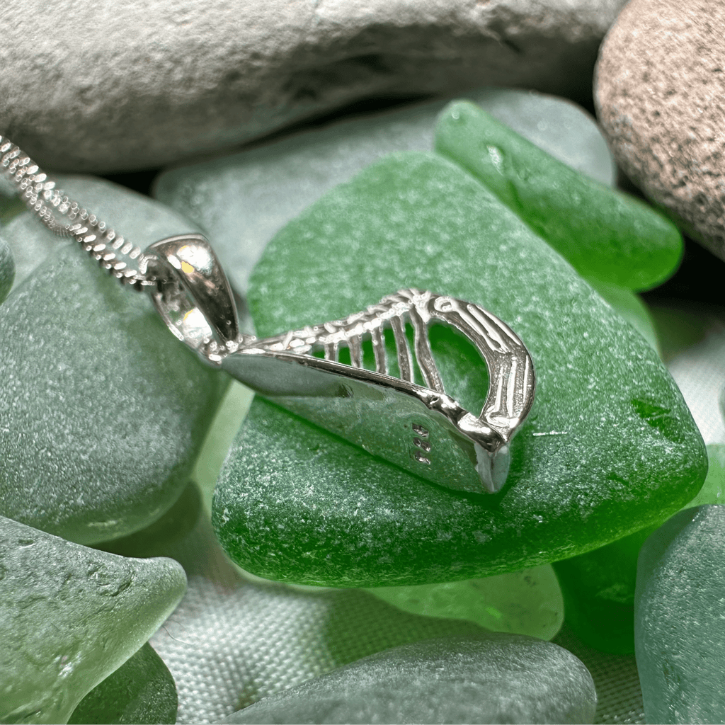 Petite Irish Harp Necklace Pendant La Vie Bien Petite Irish Harp Necklace