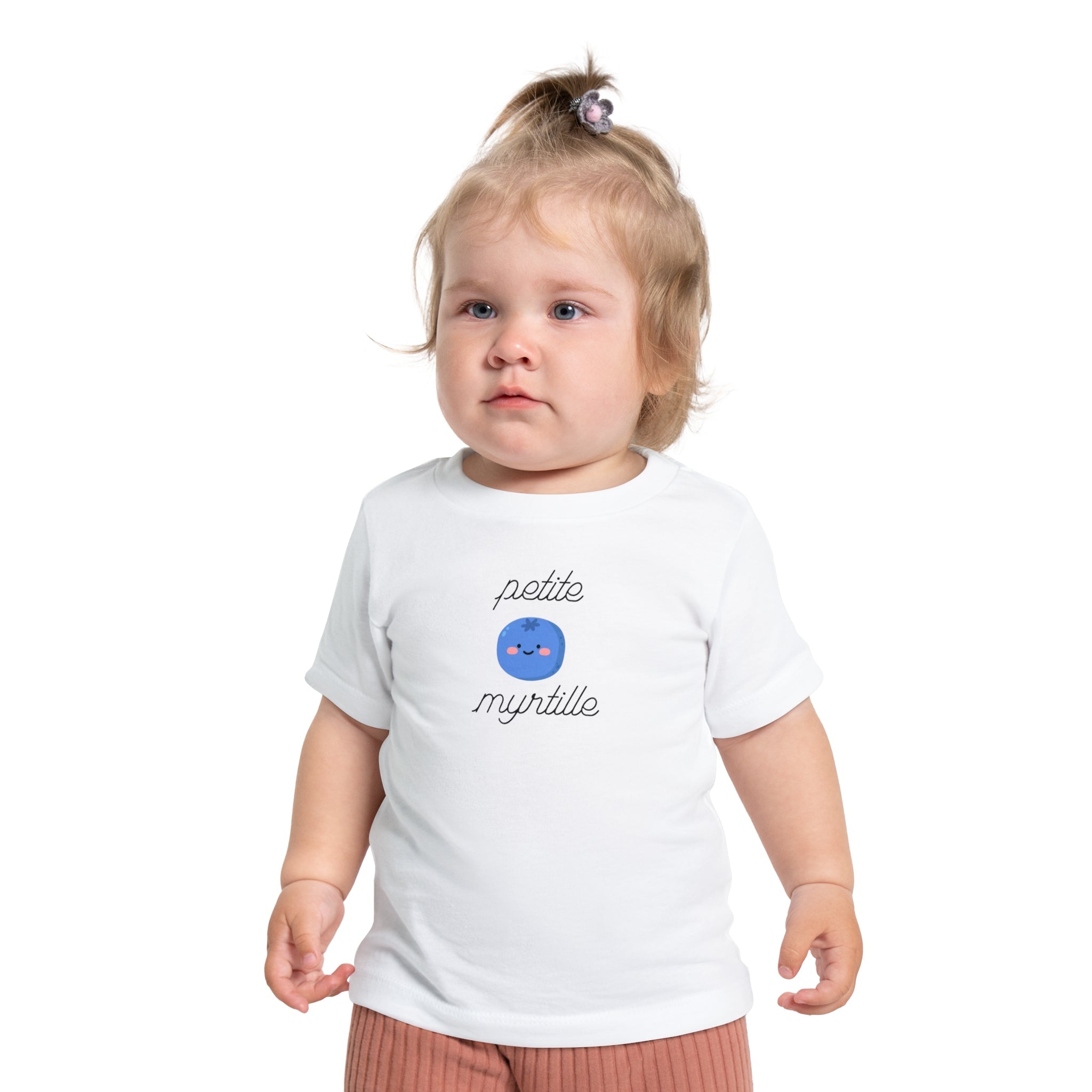 Petite Myrtille French Baby T-Shirt Cute Blueberry Graphic — Infant Short Sleeve Tee Kids clothes La Vie Bien Petite Myrtille French Baby T-Shirt Cute Blueberry Graphic — Infant Short Sleeve Tee