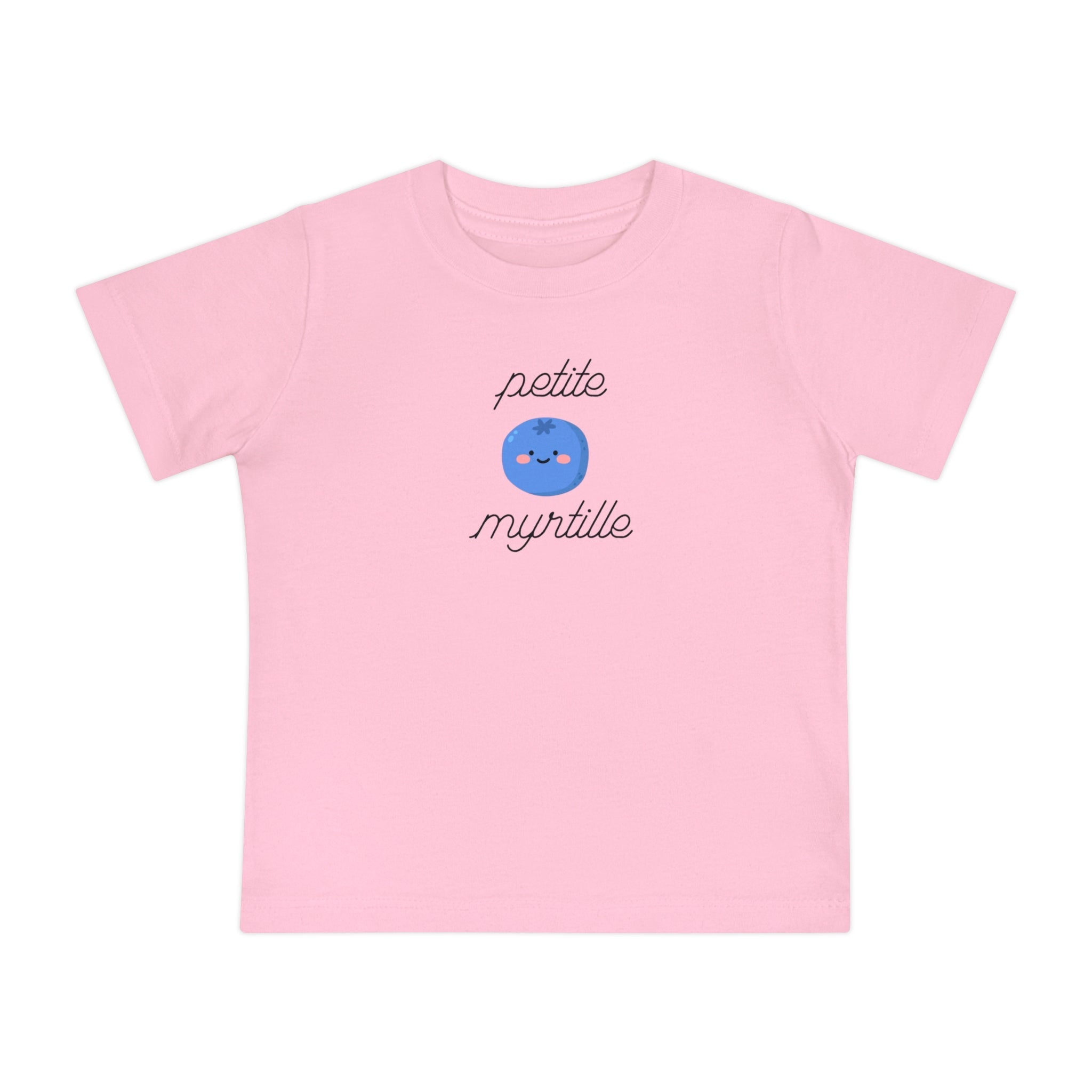 Petite Myrtille French Baby T-Shirt Cute Blueberry Graphic — Infant Short Sleeve Tee Kids clothes La Vie Bien Petite Myrtille French Baby T-Shirt Cute Blueberry Graphic — Infant Short Sleeve Tee