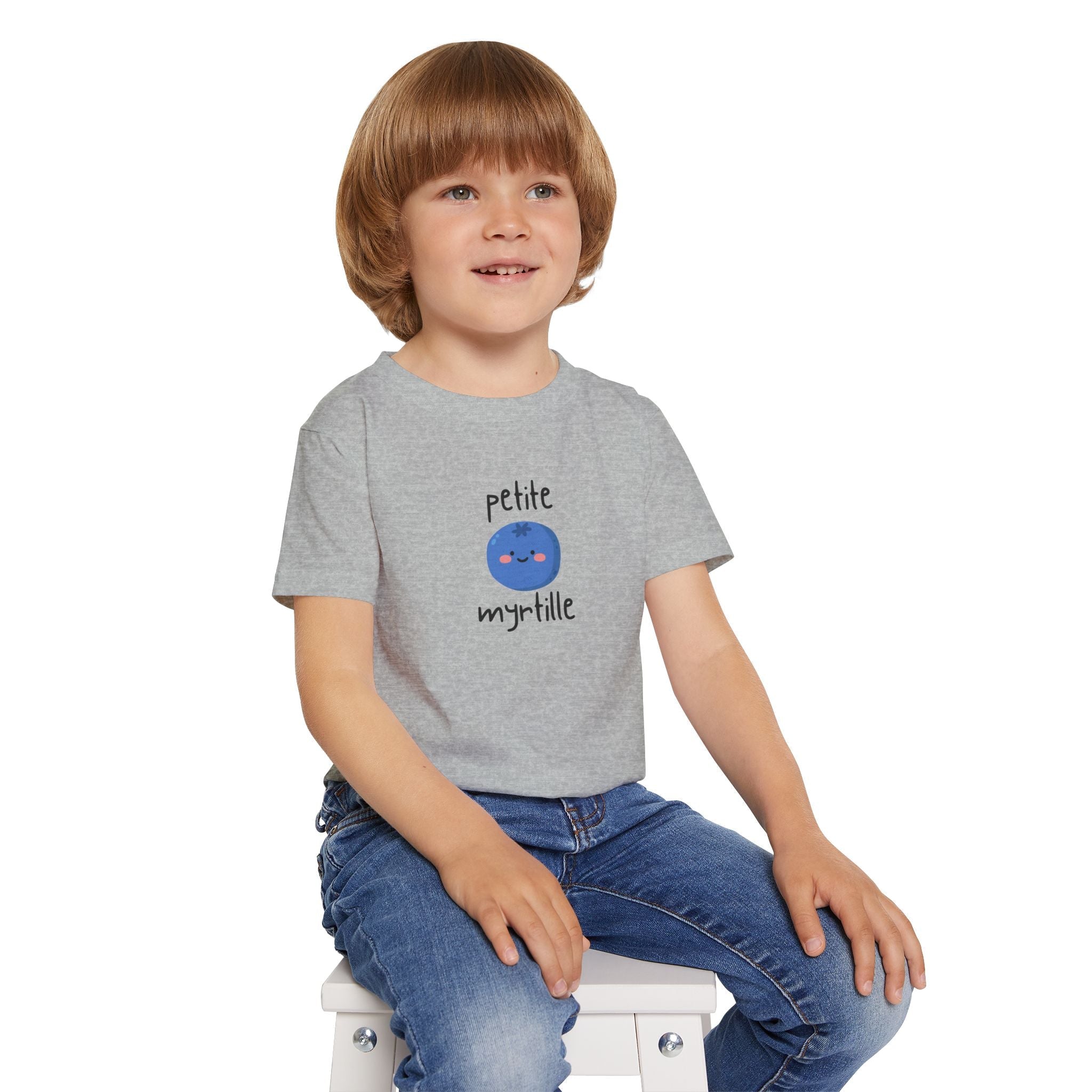 Petite Myrtille French Toddler T-Shirt — Cute Blueberry Graphic Tee for Babies & Toddlers Kids clothes La Vie Bien Petite Myrtille French Toddler T-Shirt — Cute Blueberry Graphic Tee for Babies & Toddlers