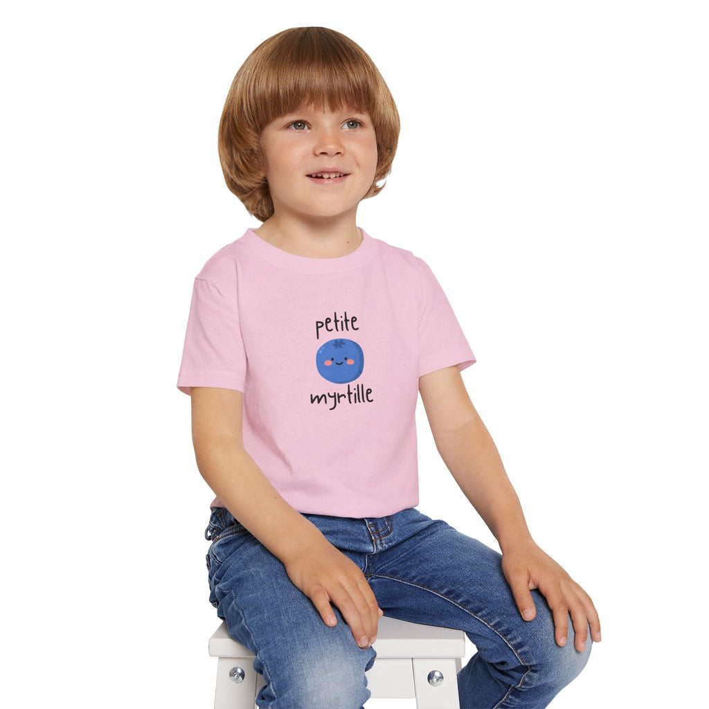 Petite Myrtille French Toddler T-Shirt — Cute Blueberry Graphic Tee for Babies & Toddlers Kids clothes La Vie Bien Petite Myrtille French Toddler T-Shirt — Cute Blueberry Graphic Tee for Babies & Toddlers