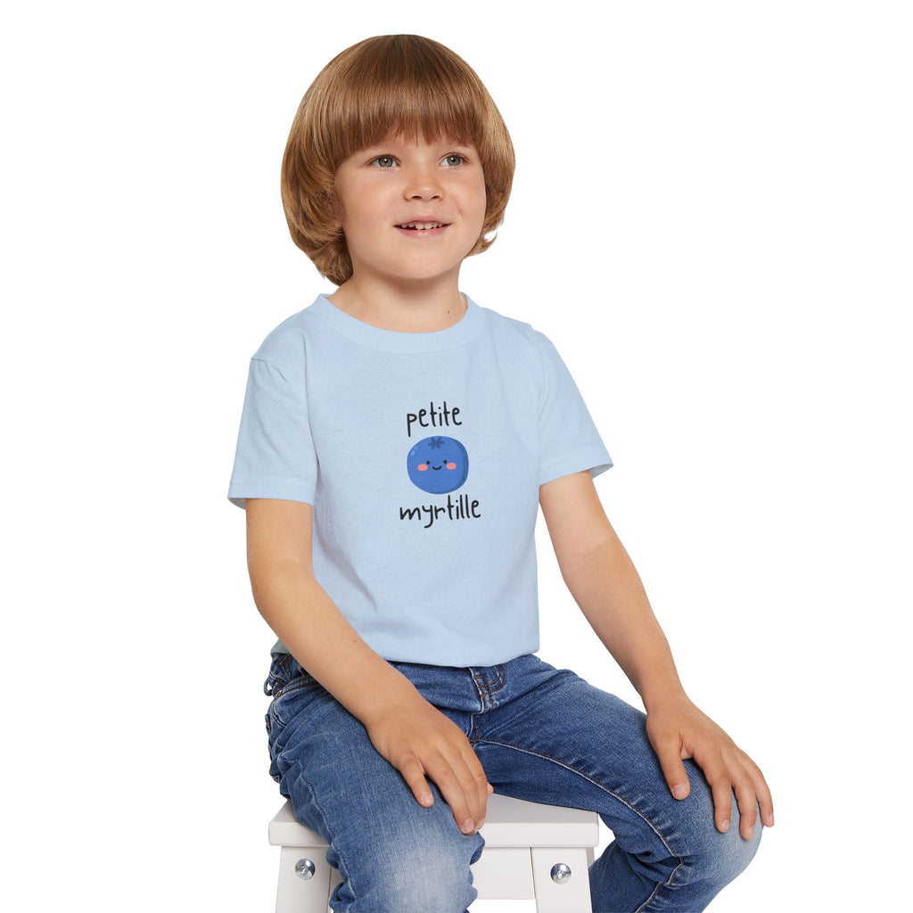 Petite Myrtille French Toddler T-Shirt — Cute Blueberry Graphic Tee for Babies & Toddlers Kids clothes La Vie Bien Petite Myrtille French Toddler T-Shirt — Cute Blueberry Graphic Tee for Babies & Toddlers