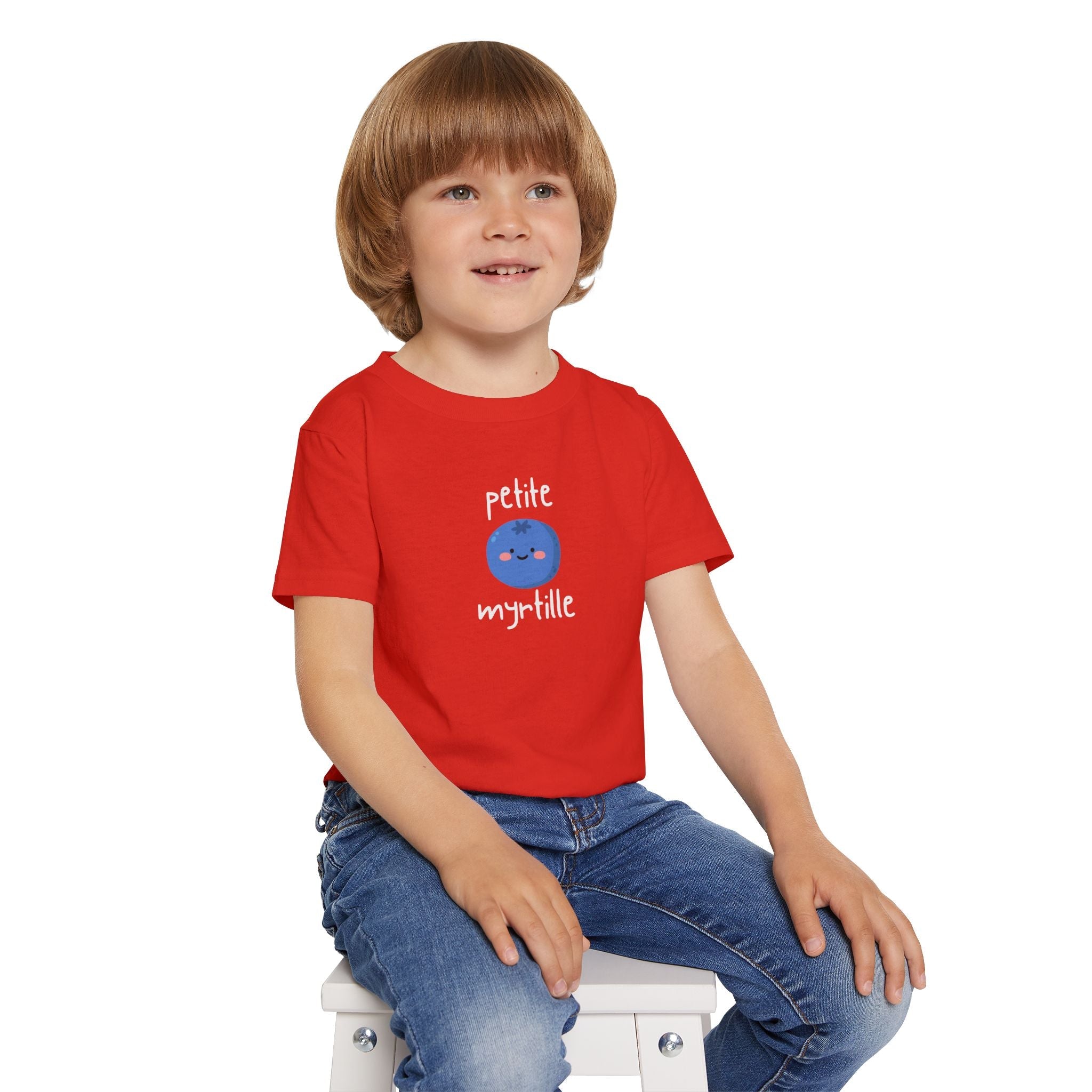 Petite Myrtille French Toddler T-Shirt — Cute Blueberry Graphic Tee for Babies & Toddlers Kids clothes La Vie Bien Petite Myrtille French Toddler T-Shirt — Cute Blueberry Graphic Tee for Babies & Toddlers